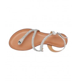 Women's Sky Flat Sandals Gray $31.50 Shoes