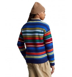 Men's Striped Wool Sweater Multi $43.90 Sweaters