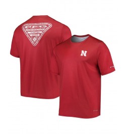 Men's Scarlet Nebraska Huskers Terminal Tackle Omni-Shade T-shirt $24.00 T-Shirts