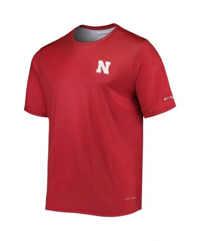 Men's Scarlet Nebraska Huskers Terminal Tackle Omni-Shade T-shirt $24.00 T-Shirts