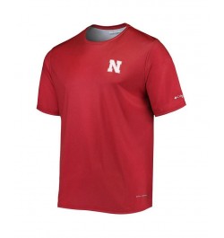 Men's Scarlet Nebraska Huskers Terminal Tackle Omni-Shade T-shirt $24.00 T-Shirts