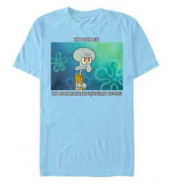 Men's Relatable Squid Meme Short Sleeve Crew T-shirt Blue $14.00 T-Shirts