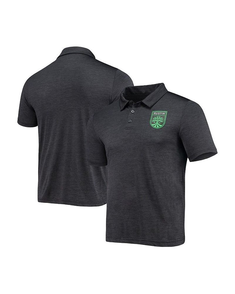 Men's Branded Black Austin FC Poly Polo Shirt $23.50 Polo Shirts