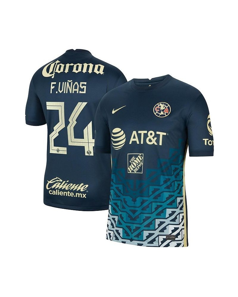 Men's Federico Vinas Navy Club America 2021/22 Away Breathe Stadium Replica Player Jersey $54.60 Jersey