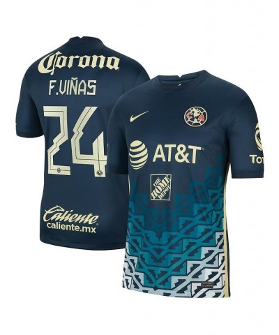 Men's Federico Vinas Navy Club America 2021/22 Away Breathe Stadium Replica Player Jersey $54.60 Jersey