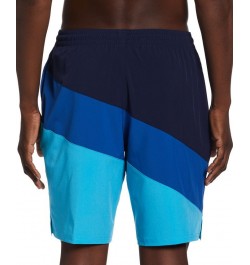 Men's Color Surge Colorblocked 9" Swim Trunks Blue $26.20 Swimsuits