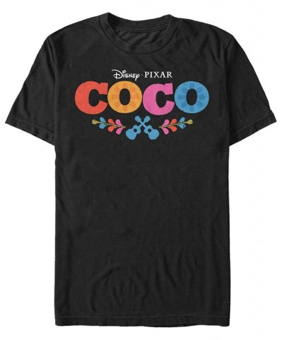 Disney Pixar Men's Coco Movie Logo, Short Sleeve T-Shirt Black $17.84 T-Shirts