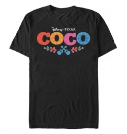 Disney Pixar Men's Coco Movie Logo, Short Sleeve T-Shirt Black $17.84 T-Shirts