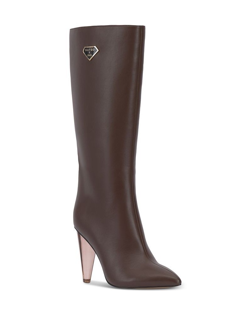 Mateo for INC Women's Charlotte Boots Brown $41.62 Shoes