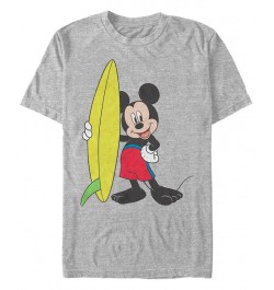 Men's Mickey Surf Short Sleeve T-Shirt Gray $14.70 T-Shirts