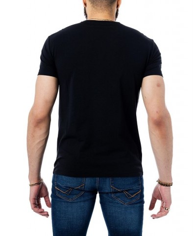 Men's Skull Rhinestone T-shirt Black $22.95 T-Shirts