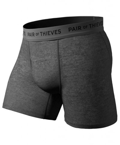 Men's Super Fit Boxer Briefs, Pack of 2 Black $18.89 Underwear