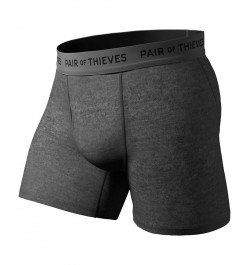 Men's Super Fit Boxer Briefs, Pack of 2 Black $18.89 Underwear