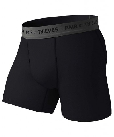 Men's Super Fit Boxer Briefs, Pack of 2 Black $18.89 Underwear