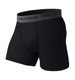 Men's Super Fit Boxer Briefs, Pack of 2 Black $18.89 Underwear