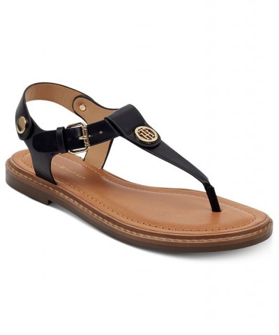 Women's Bennia Thong Sandals Black 1 $34.50 Shoes