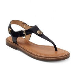 Women's Bennia Thong Sandals Black 1 $34.50 Shoes