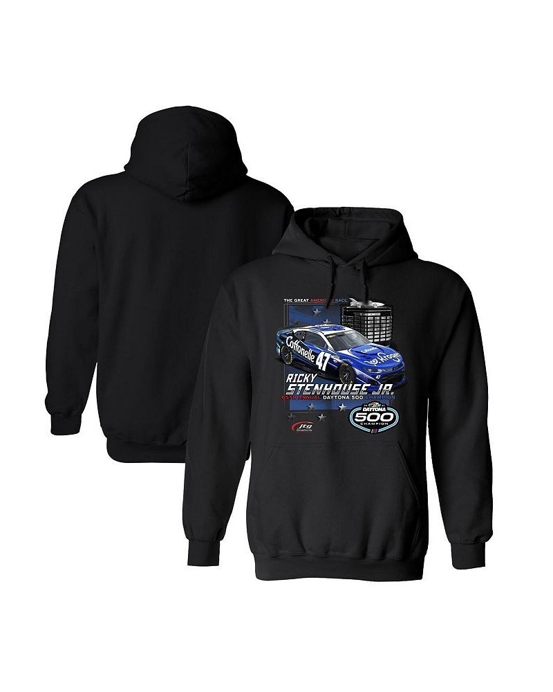 Men's Black Ricky Stenhouse Jr. 2023 Daytona 500 Champion Pullover Hoodie $23.10 Sweatshirt