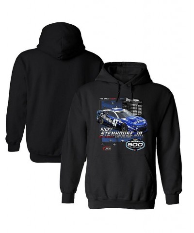 Men's Black Ricky Stenhouse Jr. 2023 Daytona 500 Champion Pullover Hoodie $23.10 Sweatshirt