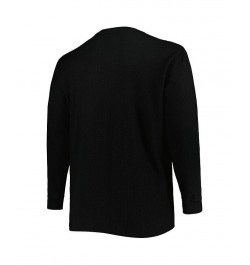 Men's Black Tampa Bay Buccaneers Big and Tall Waffle-Knit Thermal Long Sleeve T-shirt $30.55 T-Shirts