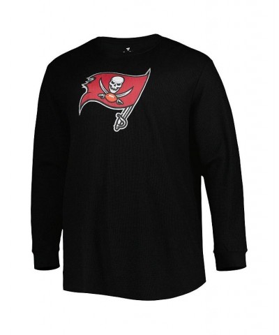 Men's Black Tampa Bay Buccaneers Big and Tall Waffle-Knit Thermal Long Sleeve T-shirt $30.55 T-Shirts