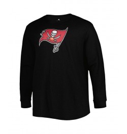 Men's Black Tampa Bay Buccaneers Big and Tall Waffle-Knit Thermal Long Sleeve T-shirt $30.55 T-Shirts