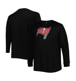 Men's Black Tampa Bay Buccaneers Big and Tall Waffle-Knit Thermal Long Sleeve T-shirt $30.55 T-Shirts