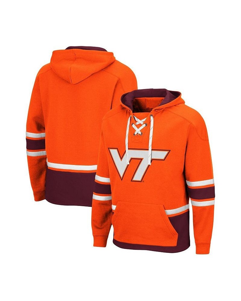 Men's Orange Virginia Tech Hokies Lace Up 3.0 Pullover Hoodie $38.99 Sweatshirt