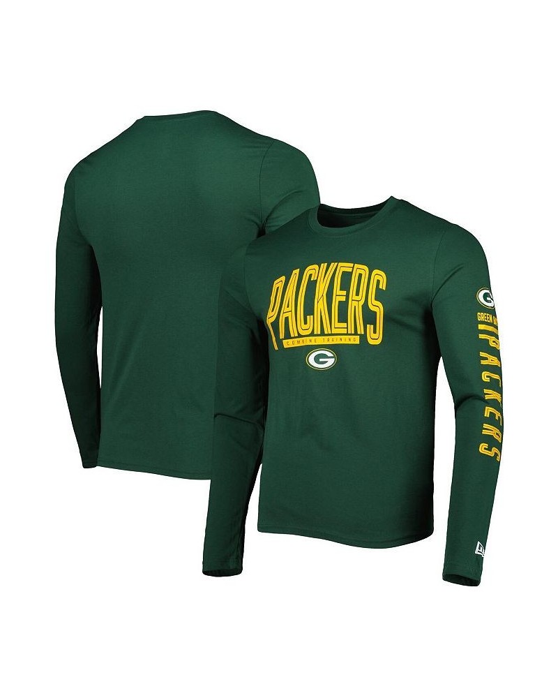 Men's Green Green Bay Packers Combine Authentic Home Stadium Long Sleeve T-shirt $17.64 T-Shirts