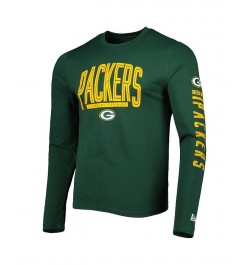 Men's Green Green Bay Packers Combine Authentic Home Stadium Long Sleeve T-shirt $17.64 T-Shirts