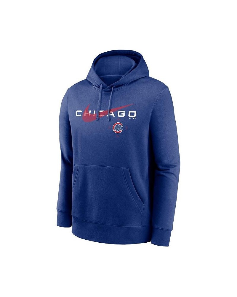 Men's Royal Chicago Cubs Swoosh NeighborHOOD Pullover Hoodie $46.74 Sweatshirt