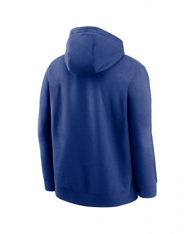 Men's Royal Chicago Cubs Swoosh NeighborHOOD Pullover Hoodie $46.74 Sweatshirt