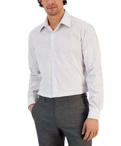 Men's Regular Fit Check Dress Shirt Gray $12.74 Dress Shirts