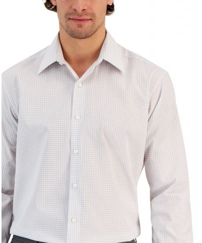 Men's Regular Fit Check Dress Shirt Gray $12.74 Dress Shirts