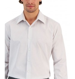 Men's Regular Fit Check Dress Shirt Gray $12.74 Dress Shirts