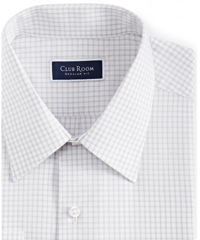 Men's Regular Fit Check Dress Shirt Gray $12.74 Dress Shirts