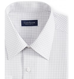 Men's Regular Fit Check Dress Shirt Gray $12.74 Dress Shirts