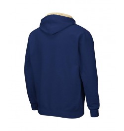 Men's Navy Montana State Bobcats Arch & Logo 3.0 Full-Zip Hoodie $18.80 Sweatshirt