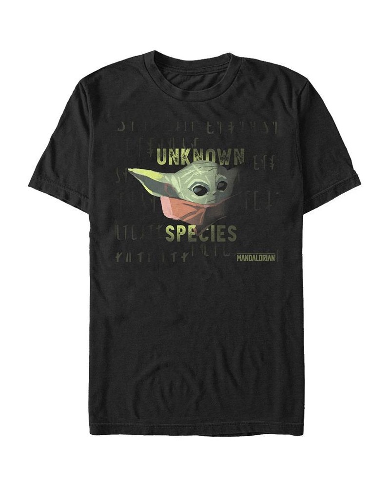 Star Wars The Mandalorian The Child Unknown Species Short Sleeve Men's T-shirt Black $16.10 T-Shirts