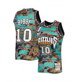 Men's Mike Bibby Turquoise Vancouver Grizzlies Hardwood Classics Lunar New Year Swingman Jersey $61.05 Jersey