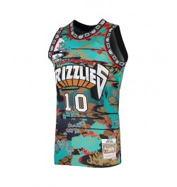 Men's Mike Bibby Turquoise Vancouver Grizzlies Hardwood Classics Lunar New Year Swingman Jersey $61.05 Jersey