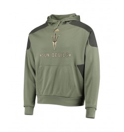 Men's Olive Arizona State Sun Devils Military-Inspired Appreciation Salute To Service AEROREADY Pullover Hoodie $37.79 Sweats...