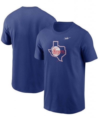 Men's Royal Texas Rangers Team Large Logo Legend Performance T-shirt $22.05 T-Shirts