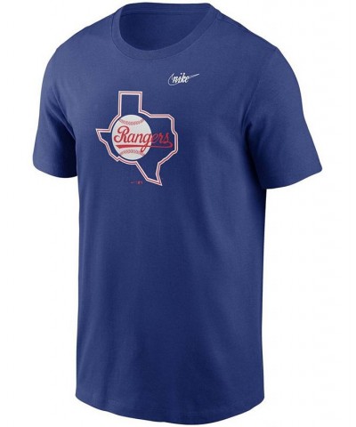 Men's Royal Texas Rangers Team Large Logo Legend Performance T-shirt $22.05 T-Shirts