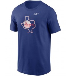 Men's Royal Texas Rangers Team Large Logo Legend Performance T-shirt $22.05 T-Shirts