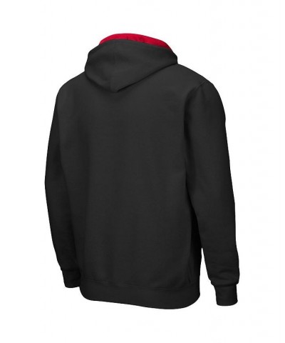 Men's Black Nebraska Huskers Arch Logo 3.0 Full-Zip Hoodie $32.39 Sweatshirt