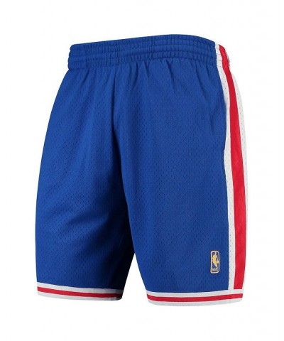 Men's Royal Philadelphia 76ers Hardwood Classics Team Swingman Shorts $48.59 Shorts