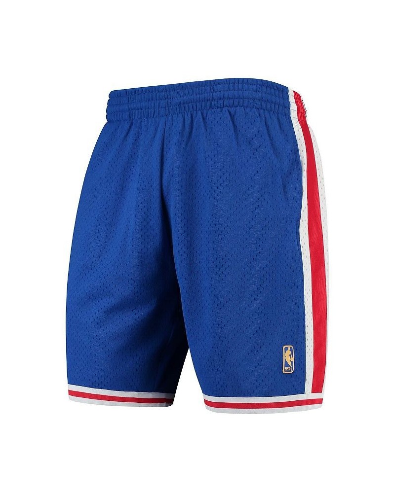 Men's Royal Philadelphia 76ers Hardwood Classics Team Swingman Shorts $48.59 Shorts