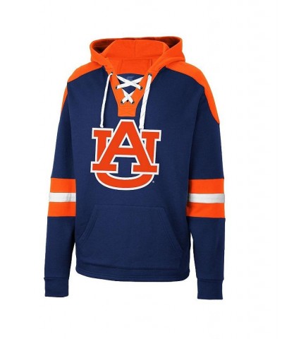 Men's Navy Auburn Tigers Lace-Up 4.0 Pullover Hoodie $37.50 Sweatshirt