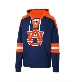 Men's Navy Auburn Tigers Lace-Up 4.0 Pullover Hoodie $37.50 Sweatshirt